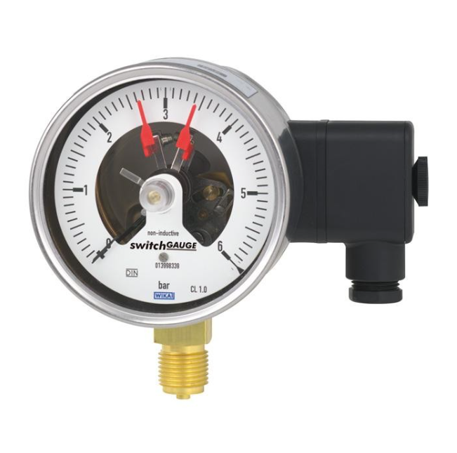 WIKA PGS21 Series Bourdon Tube Pressure Gauge With Switch Contacts Stainless Steel Case WIKA PGS21 Series Bourdon Tube Pressure Gauge With Switch Contacts Stainless Steel Case