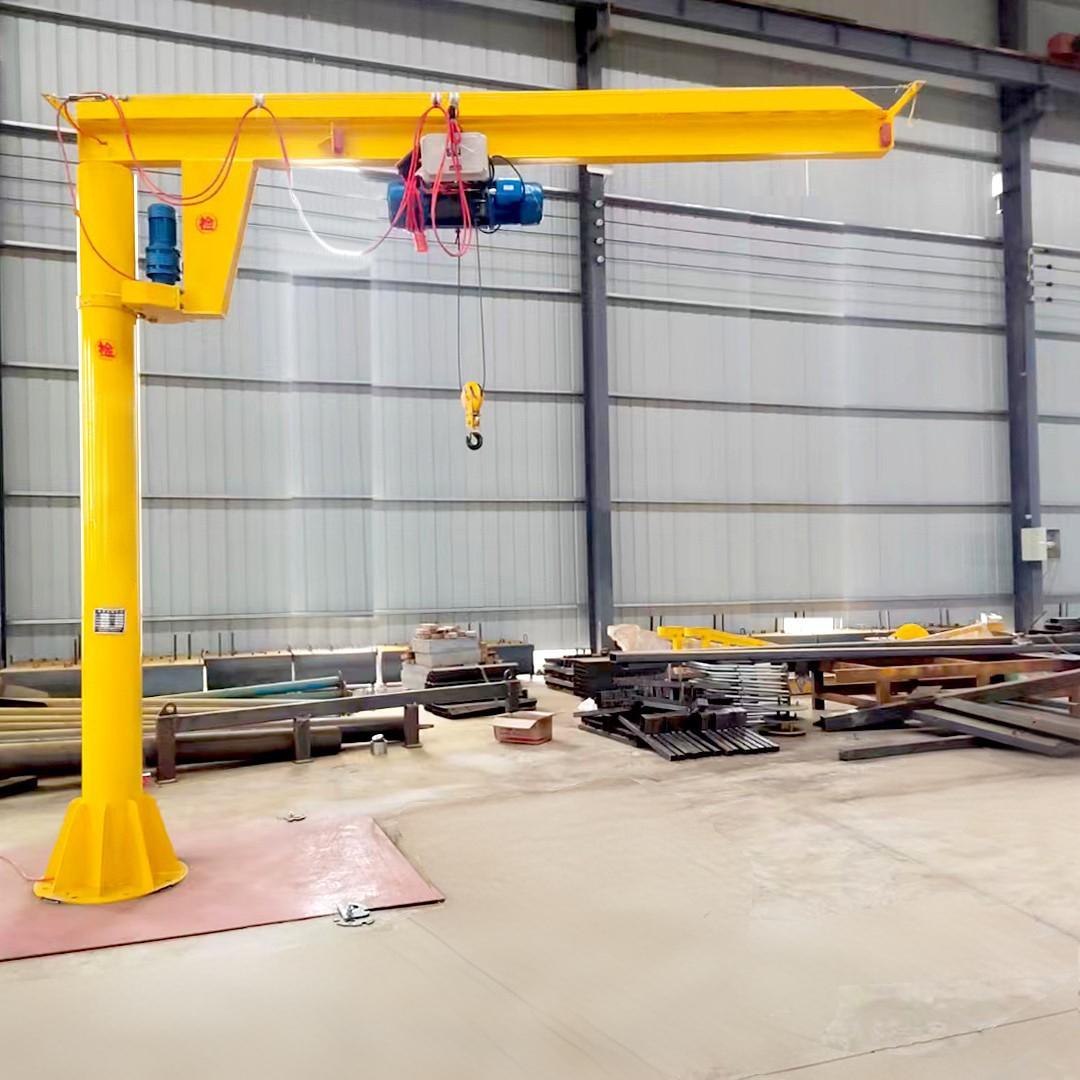 360° grúa de brazo móvil giratoria, ligera y que ahorra mano de obra, grúa de brazo de columna, fabricación de maquinaria metalúrgica, industria química