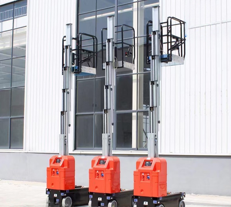 self-propelled vertical mast lift