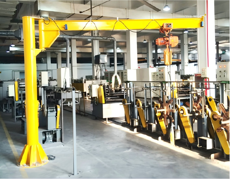 Fabricado con precisión: la grúa de brazo en voladizo de 2 toneladas de Xutai impulsa operaciones de elevación eficientes en el taller