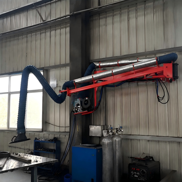 Control eléctrico para mayor comodidad; extracción y purificación de polvo para un entorno de trabajo más saludable: XUTAI SPE-605 Welding Boom