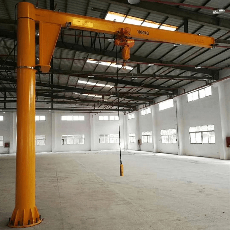 La grúa pluma de Xutai Electric, con rotación flexible de 360°, estructura robusta y capacidad de carga de 2 toneladas, es adecuada para diversos entornos de trabajo.