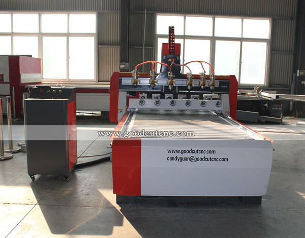 GC1530-6R Router Cnc de 4 ejes, 6 husillos y 6 ejes rotativos