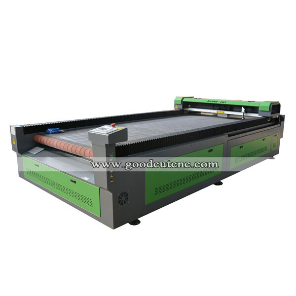 Máquina láser CO2 GC1625LA con sistema de alimentación automático para cortar tela