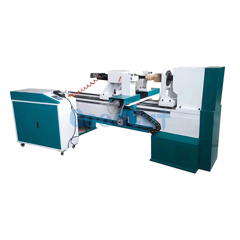 GC1530WL Máquina automática de torno de madera de un eje y doble cortador de tamaño 1530 Cnc