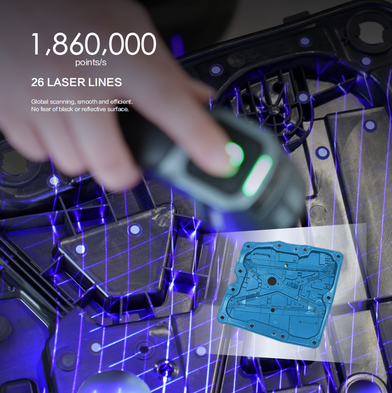 FreeScan Combo+: fuente de luz híbrida y escáner 3D portátil multifuncional