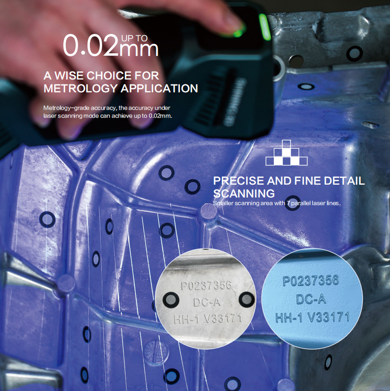 FreeScan Combo+: fuente de luz híbrida y escáner 3D portátil multifuncional