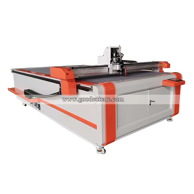 Máquina de corte con cuchilla oscilante CNC GC1625O para corte de cartón multicapa y cuero