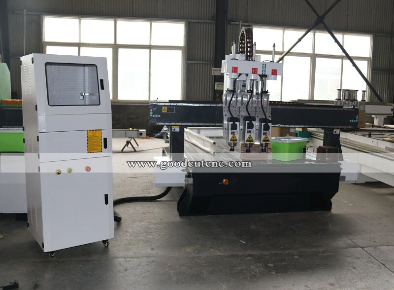 Máquina fresadora CNC con cabezal neumático múltiple GC1325-P3 para trabajar la madera PrevNext Máquina fresadora CNC con cabezal neumático múltiple GC1325-P3 para trabajar la madera