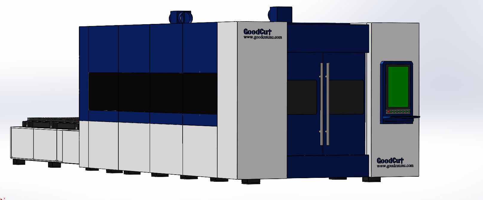 GC1530FC-D Máquina de corte láser de fibra de 12kw 20kw de doble mesa para corte de metal