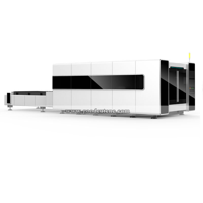 GC1530FC-D Máquina de corte láser de fibra de cobertura total para corte de metales con mesa de intercambio