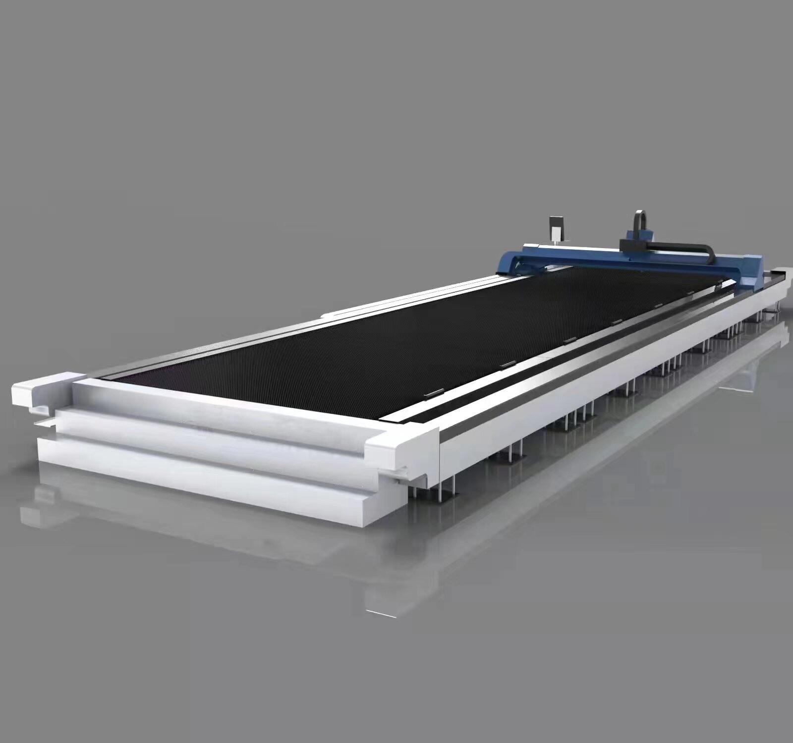 Máquina de corte láser de fibra óptica para rieles de tierra GC3012F de gran tamaño