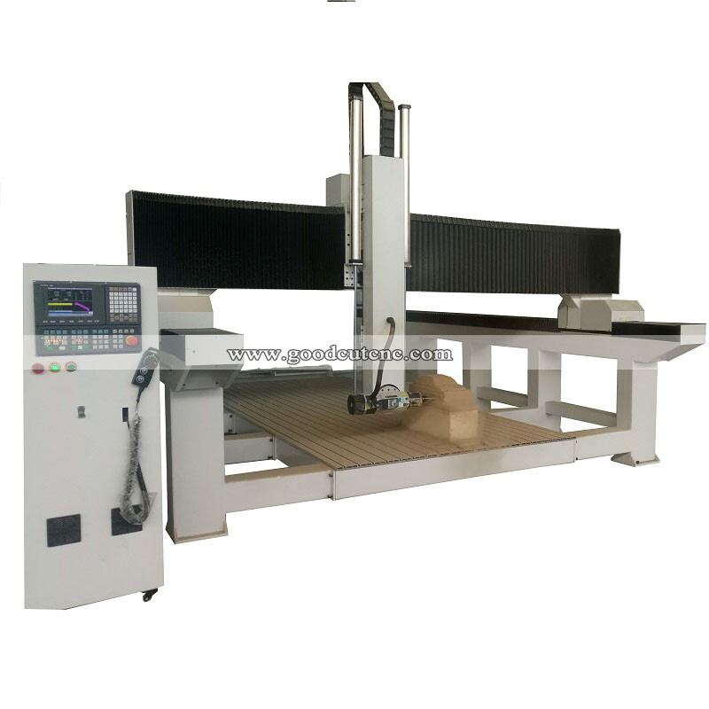 Fresadora CNC de 4 ejes GC1325ATC con husillo ATC giratorio de 9KW para grabado 3D en madera