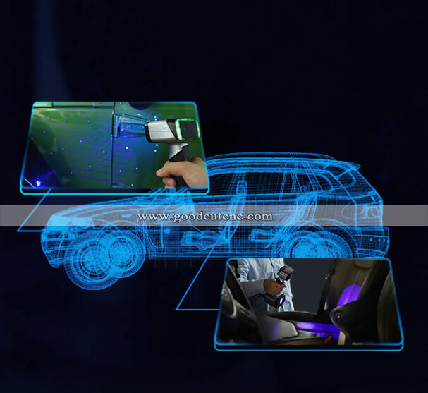 GoodCut Einscan HX Escáner 3D portátil híbrido con láser azul y fuente de luz LED