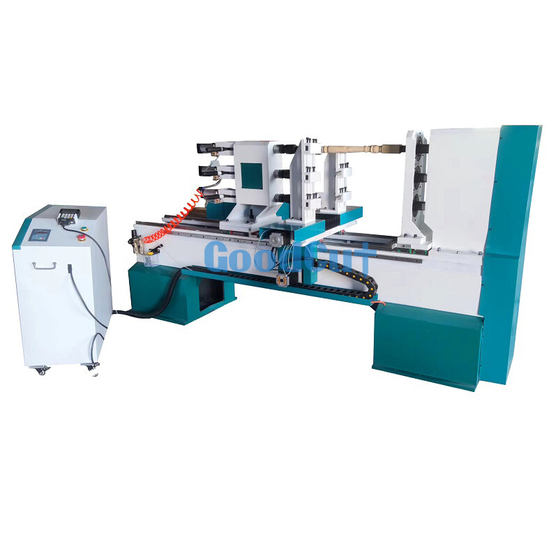 Precio del torno CNC de madera de 3 ejes GC1530WL-TS con husillo de grabado y torneado