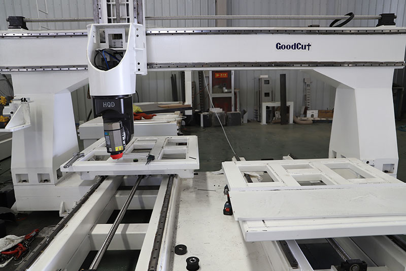 GC1325- 5 Axis Double Workpiece/ Double process/ double milling process CNC Router Machine For Wood Foam EPS