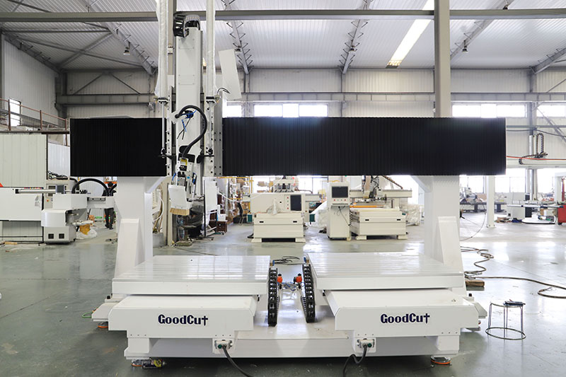 GC1325- 5 Axis Double Workpiece/ Double process/ double milling process CNC Router Machine For Wood Foam EPS