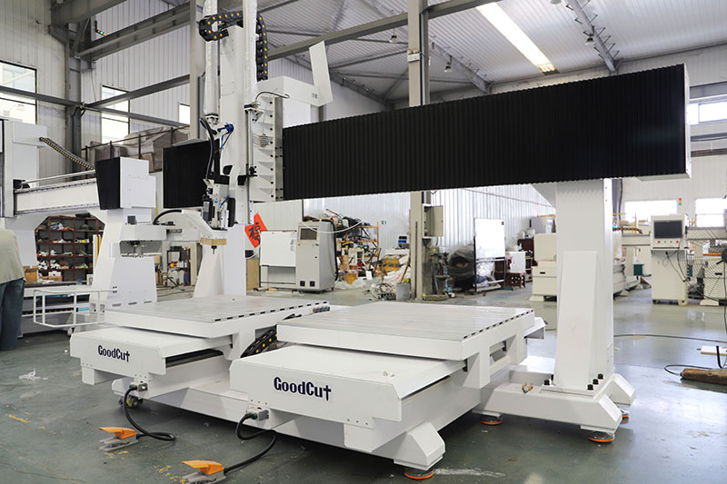 GC1325- 5 Axis Double Workpiece/ Double process/ double milling process CNC Router Machine For Wood Foam EPS