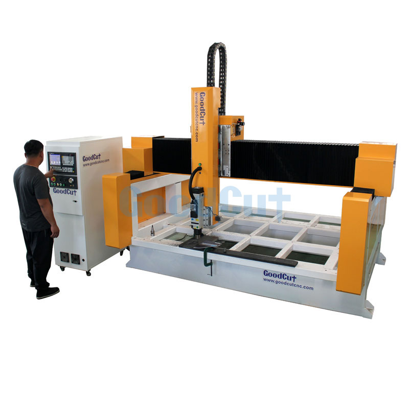 GC1325F Máquina de enrutado, fresado y grabado CNC 3D para tallado de moldes de madera, espuma y EPS de 3, 4 y 5 ejes