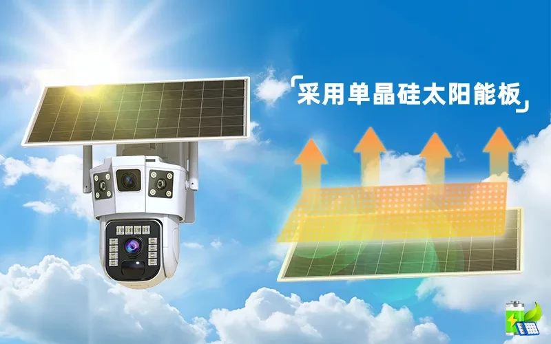 New products | happy! The field 4G solar camera also has two eyes