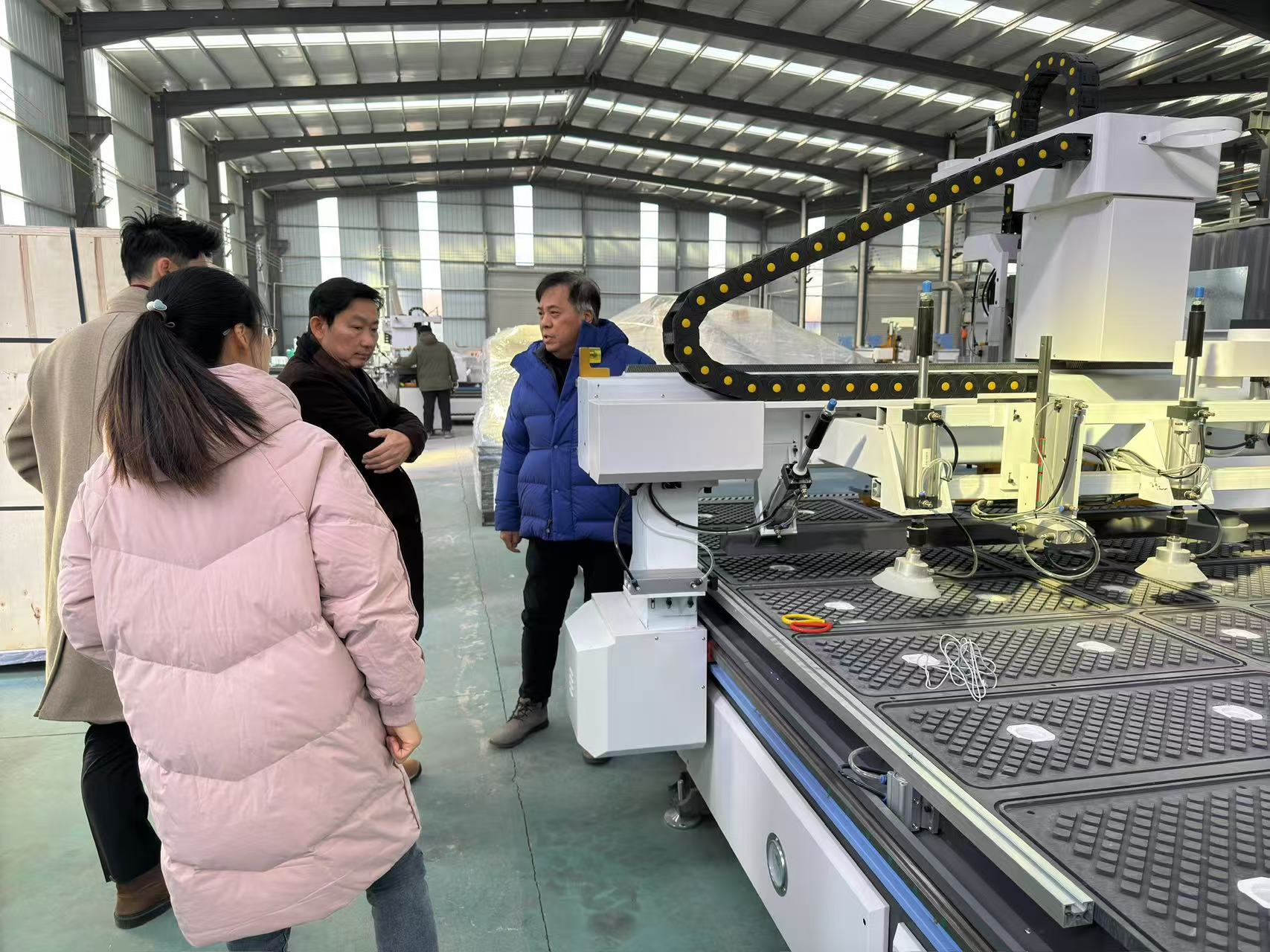 Thailand client conducted on-site inspection and ultimately finalized two 1330 Atc wood CNC router machines orders