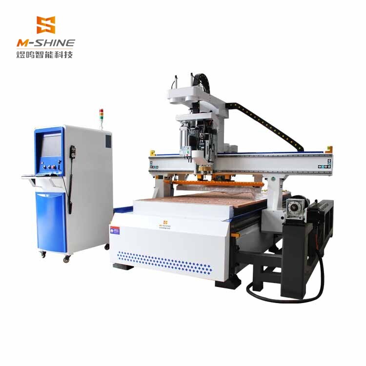 Автоматическая смена инструмента 1325 ATC ЧПУ для деревообработки с поворотной осью поддерживает 3D гравировку