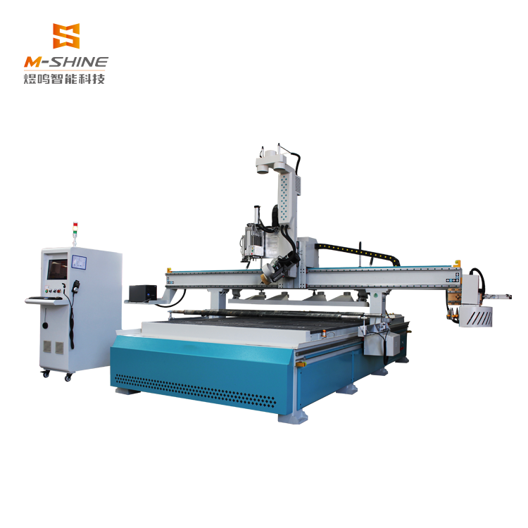 Многофункциональный деревообрабатывающий станок M-shine 2130, четырехкоординатный боковой обрабатывающий центр с поворотной головкой