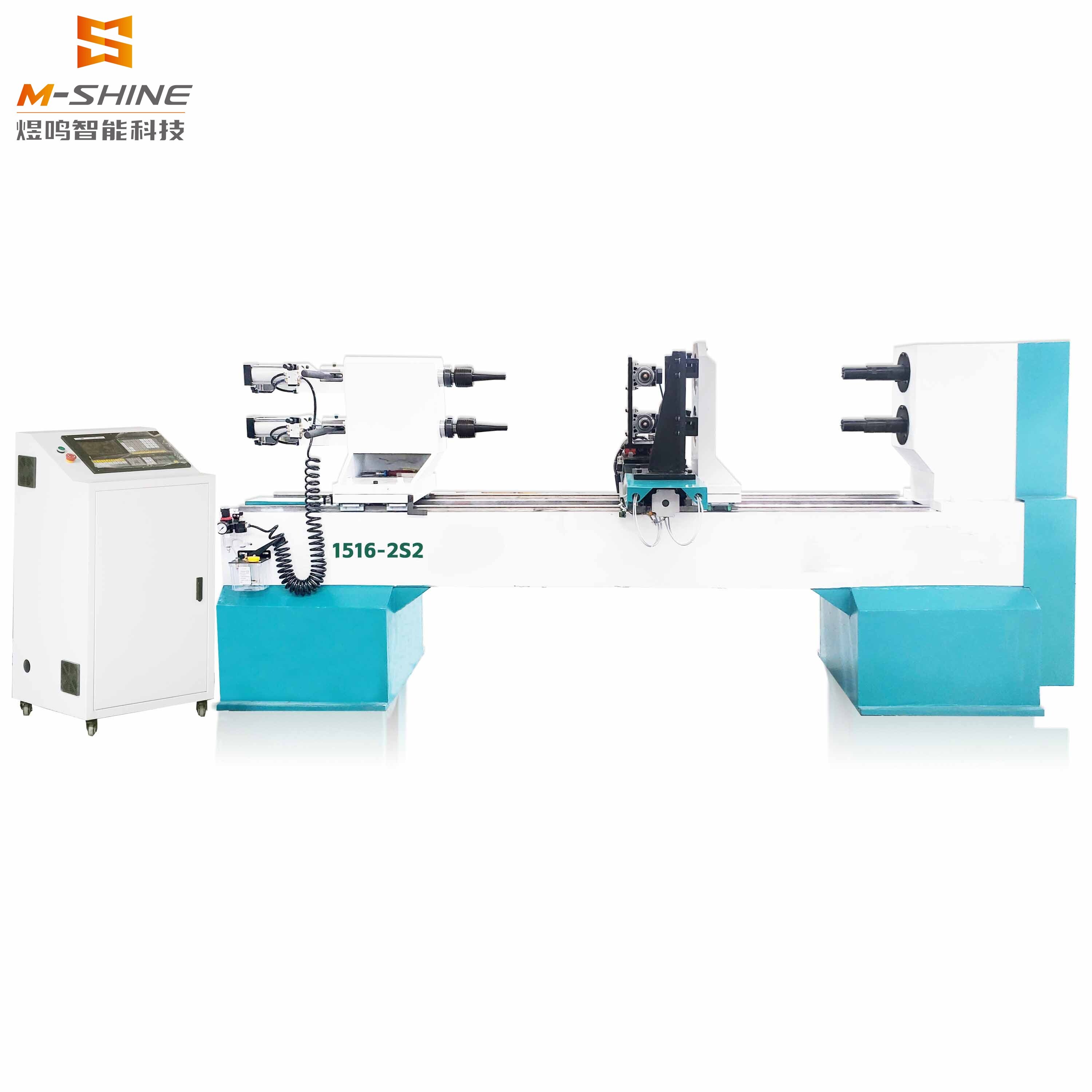 M-shine 1516 Двухосевой четырехинструментальный токарно-фрезерно-гравировальный станок с ЧПУ для деревообработки