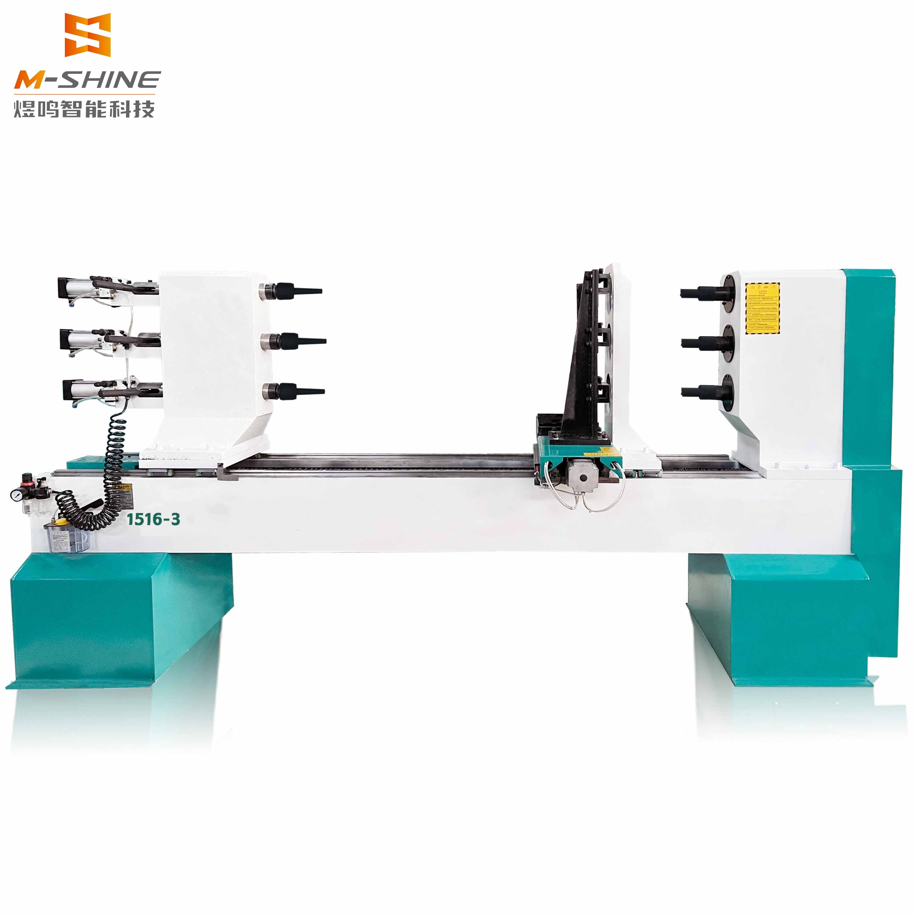 Подробное описание станка 1516 Трехосевой шестиинструментальный токарный станок с ЧПУ для деревообработки