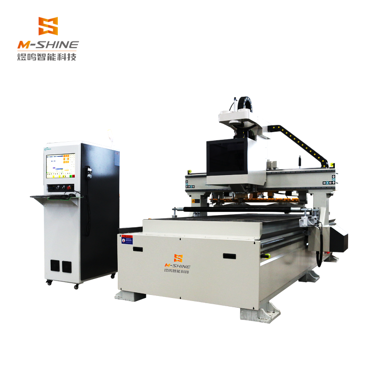 Промышленный M-shine 1328 CNC гравировальный станок 1500W серводвигатель Hiwin rail двухслойный адсорбционный рабочий стол Router
