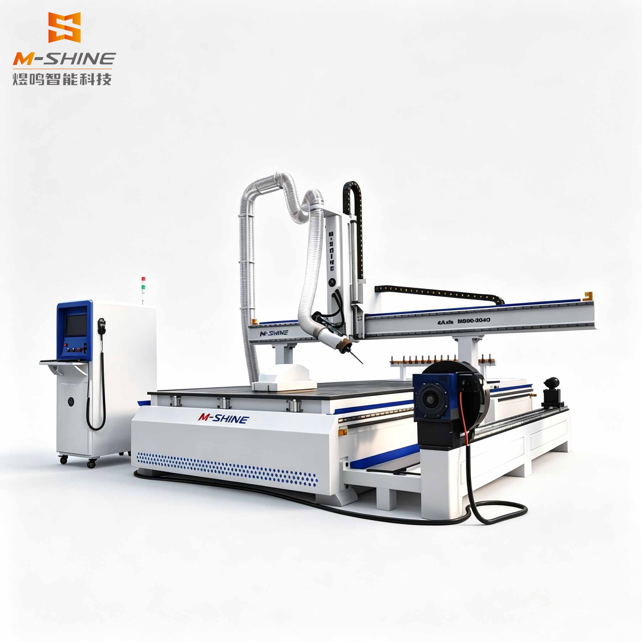 Обрабатывающий центр с ЧПУ 2040 4axis CNC nesting, который объединяет автоматическую смену инструмента, 3D-резьбу и обработку длинных вращающихся материалов
