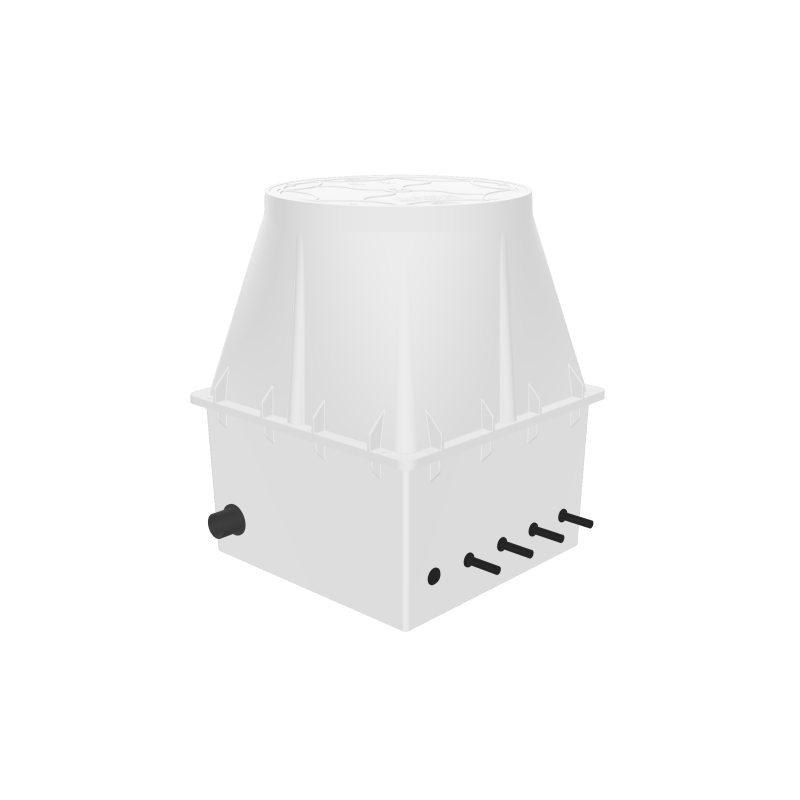 Caja de medidor de agua subterránea de cuatro metros XS94F