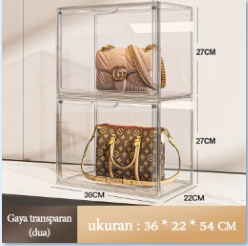 Kotak Penyimpanan Tas – Rapi & Tahan Debu