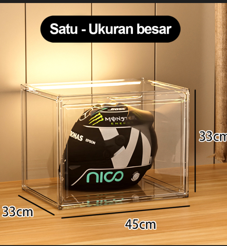 Kotak Penyimpanan Helm – Aman & Bebas Debu