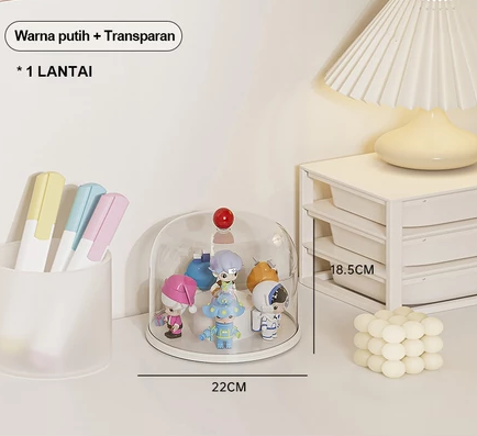 Kotak Figur Koleksi Bulat Berputar – Display 360°