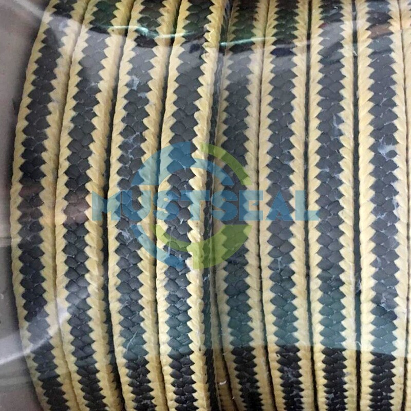 Empaquetadura de PTFE con esquinas de aramida