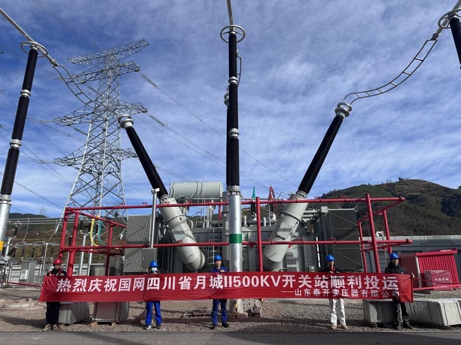 Transformador trifásico de 500 kV 300 MVA