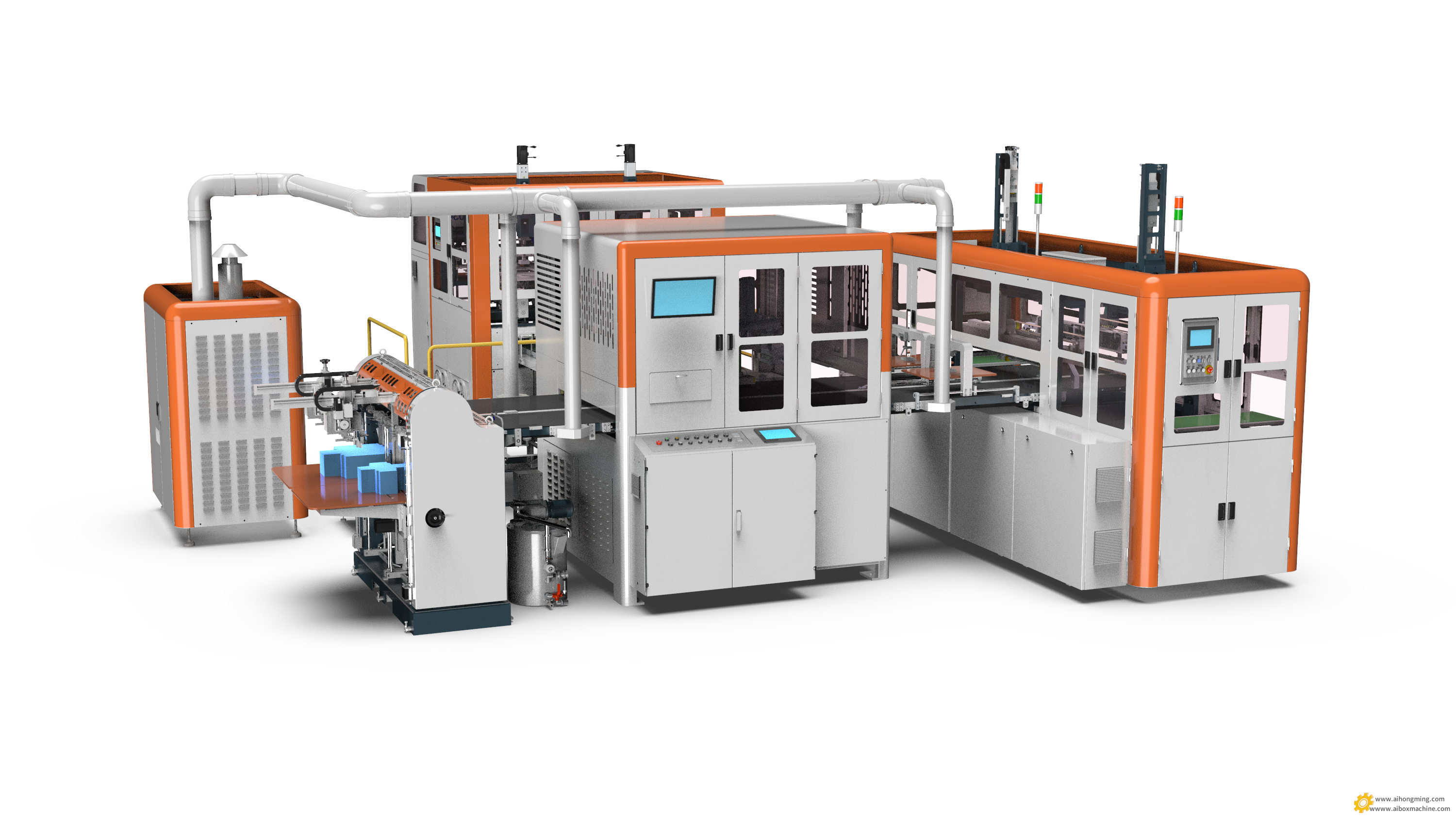 HM-DP4030P/HM-DP4030PS鸿铭全自动双通道智能制盒机