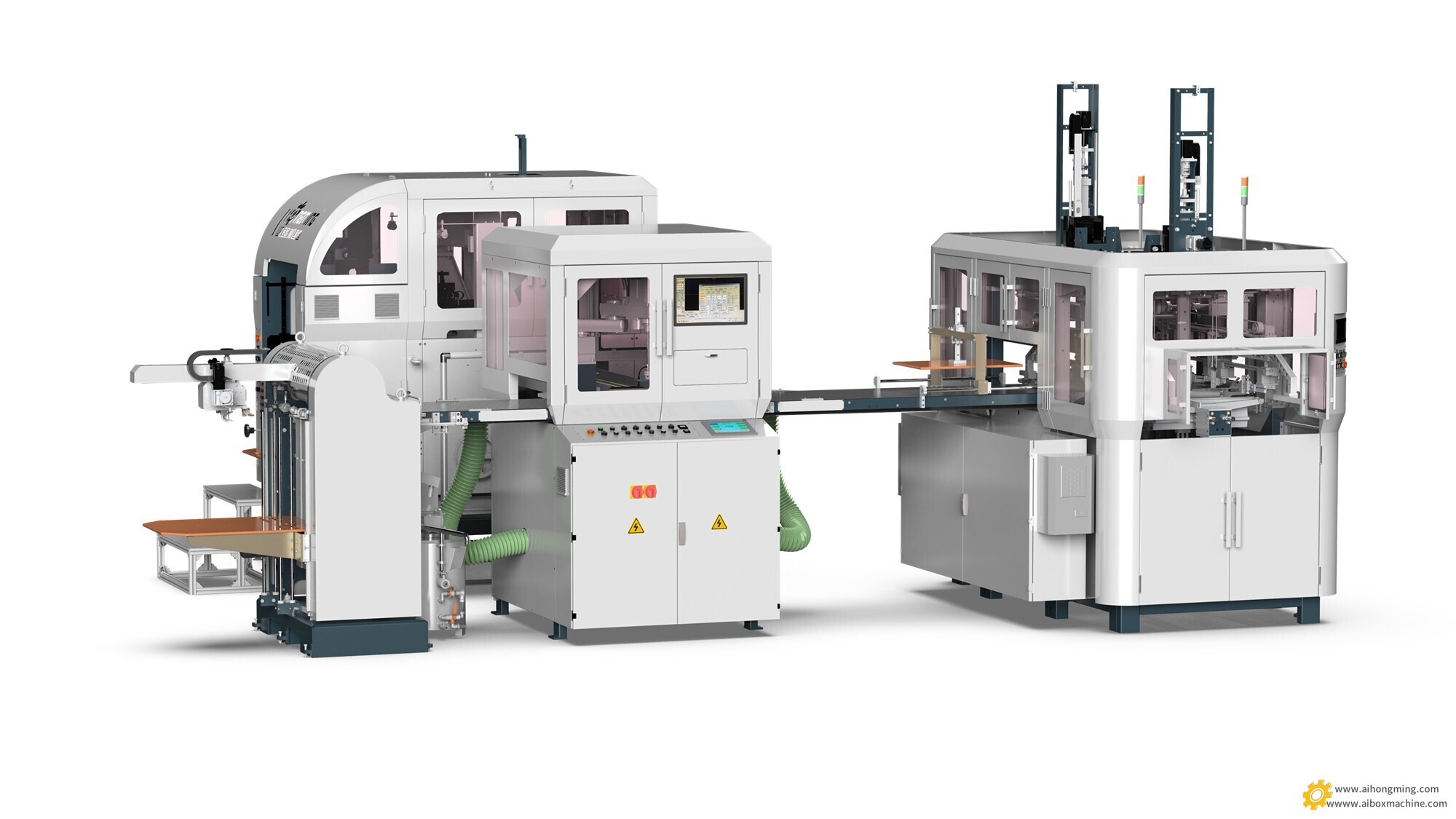 HM-ZD6418D鸿铭高速全自动智能制盒机