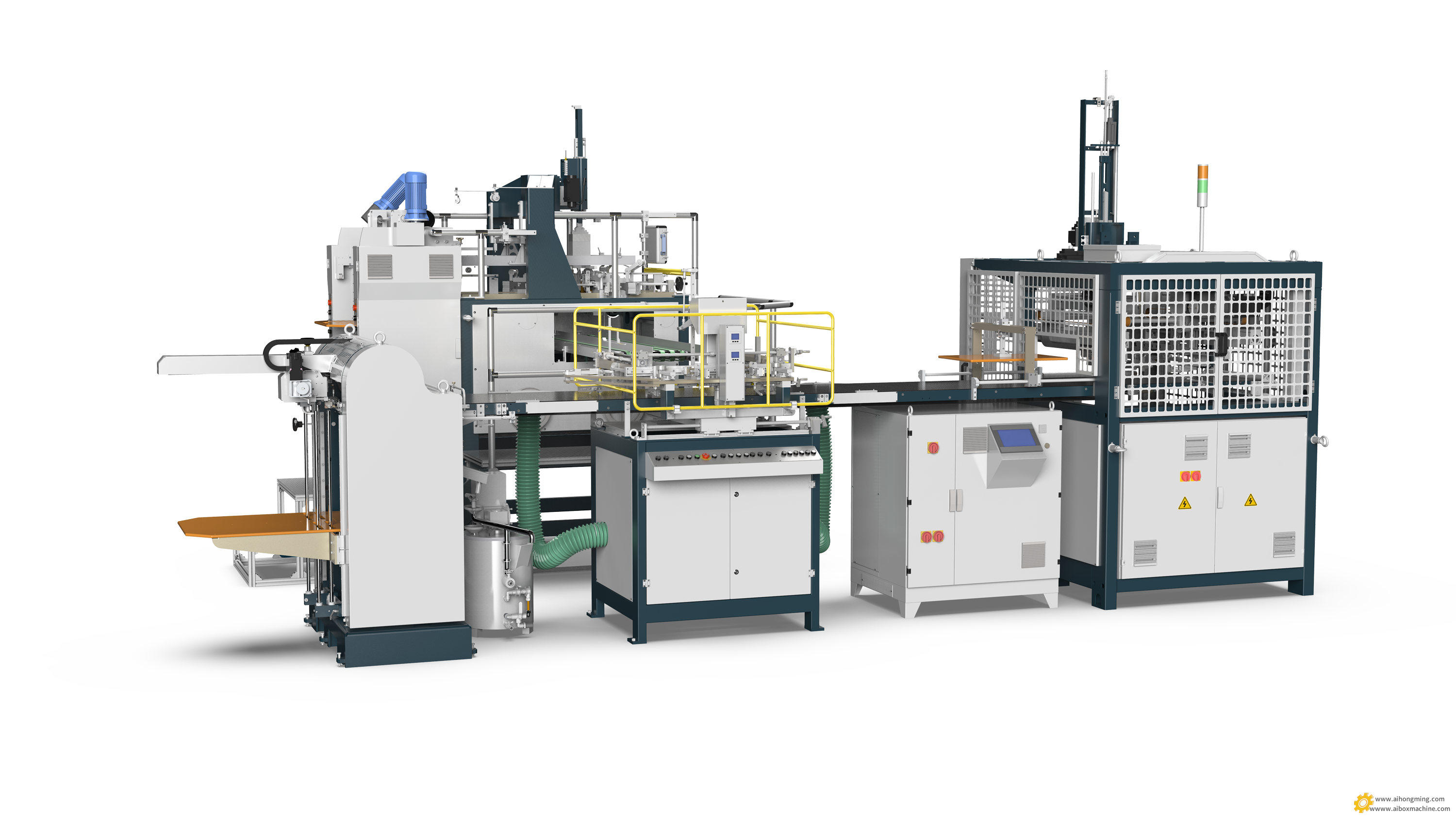 HM-ZD6418E/C鸿铭全自动智能制盒机