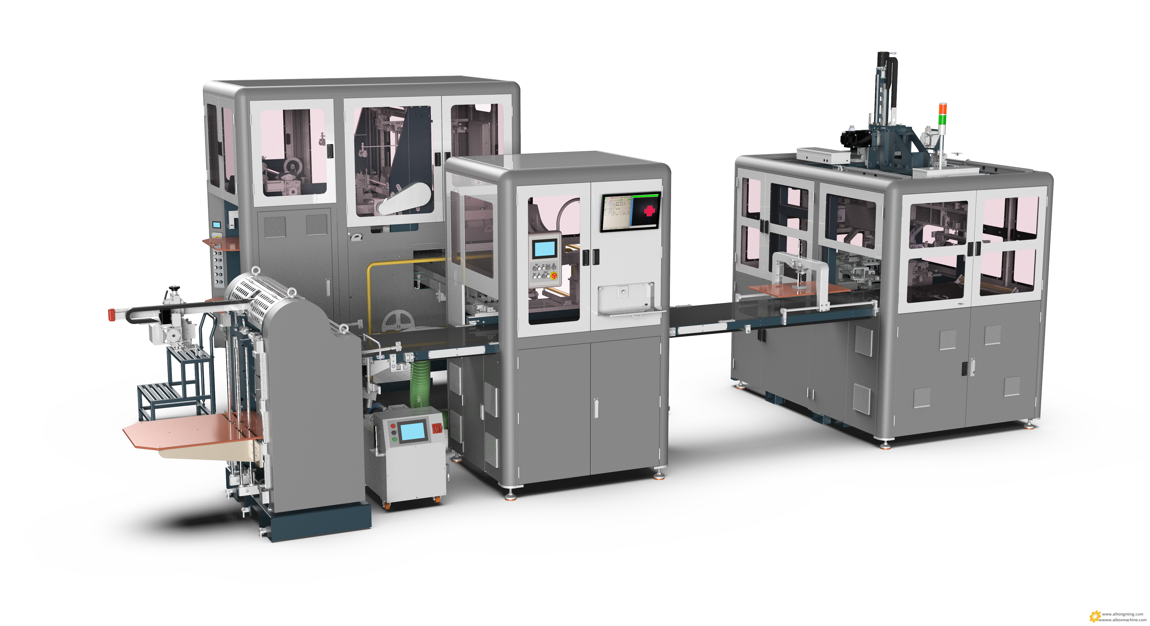 HM-ZD6415A鸿铭高速全自动智能制盒机