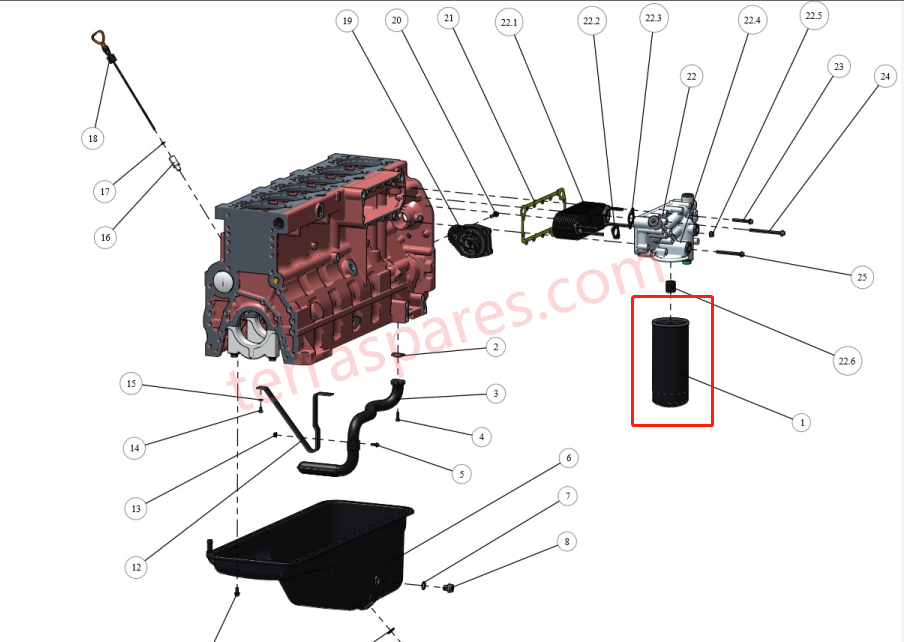 SEM ЗАПАСНЫЕ ЧАСТИ 5363957 W014207010 МАСЛЯНЫЙ ФИЛЬТР