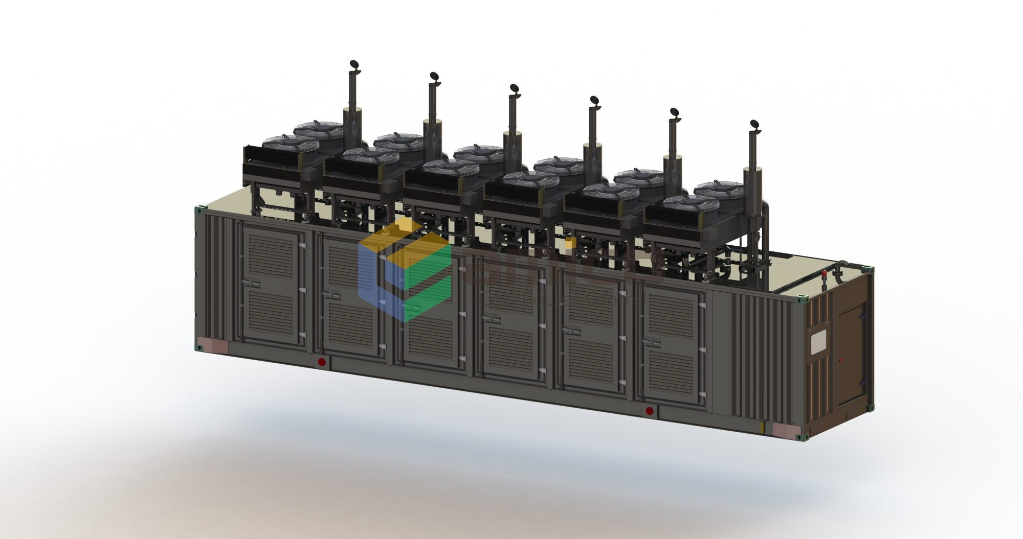  1800kW 箱式燃气发电机组