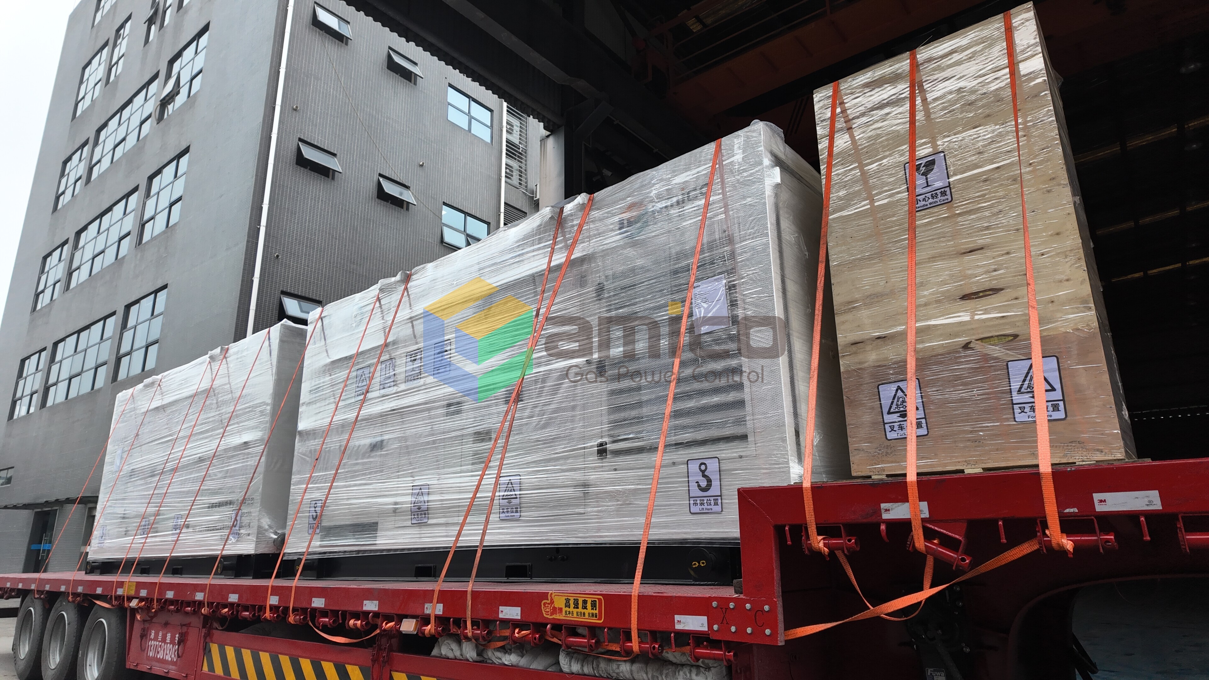 从中国工厂到欧洲现场，安美科燃气发电机组启航交付！