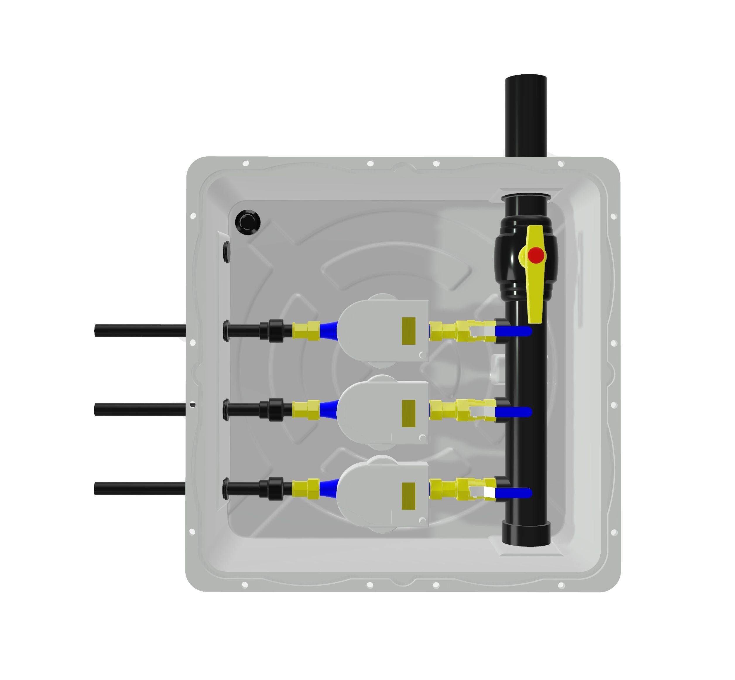 Caja de contador de agua subterránea de tres metros XS73F