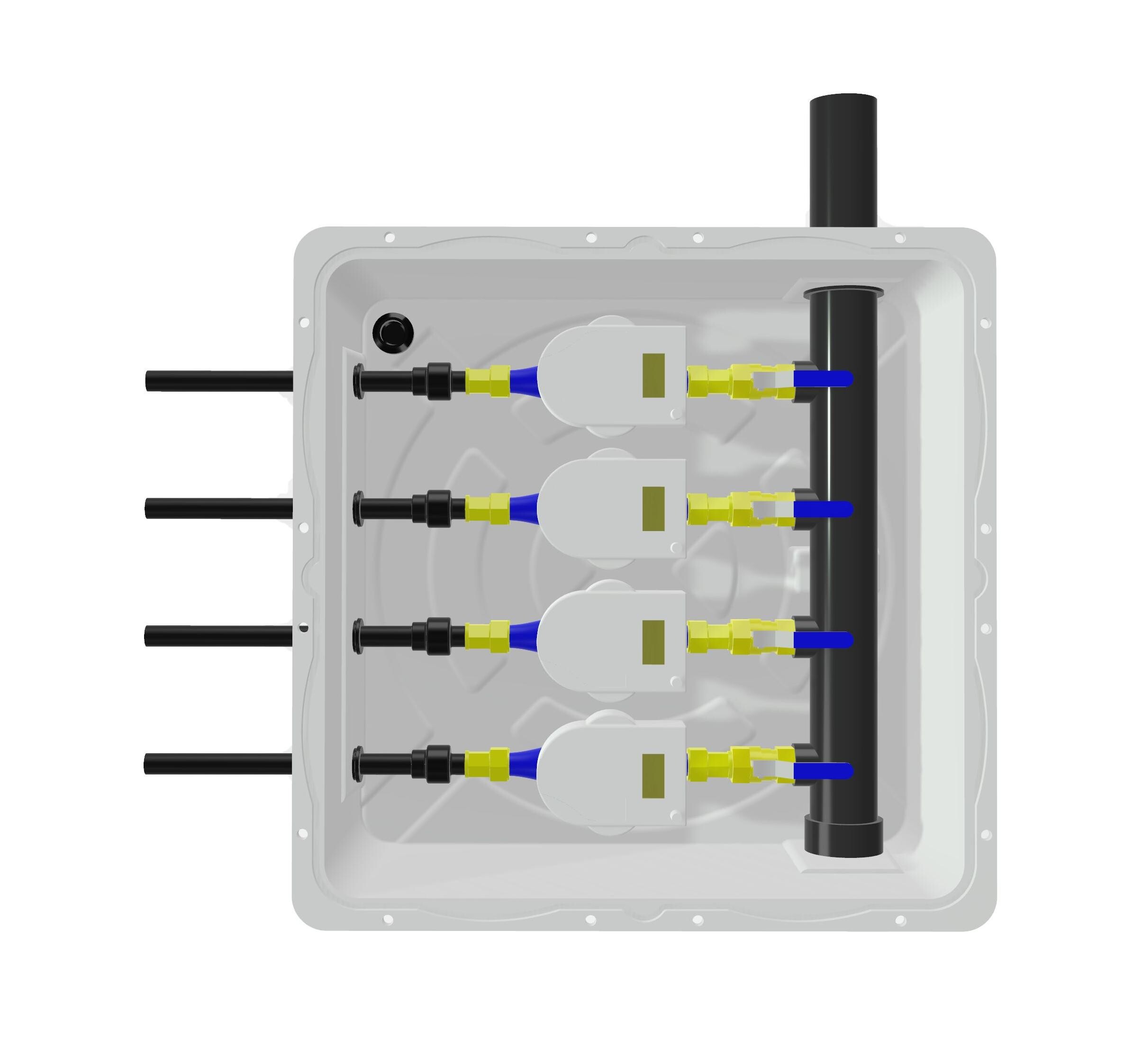 Caja de contador de agua subterránea de tres metros XS73F