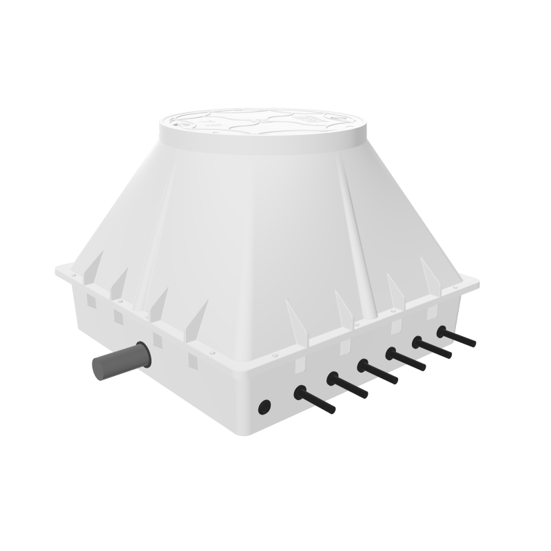 Caja de contador de agua subterránea de doce metros XS712F