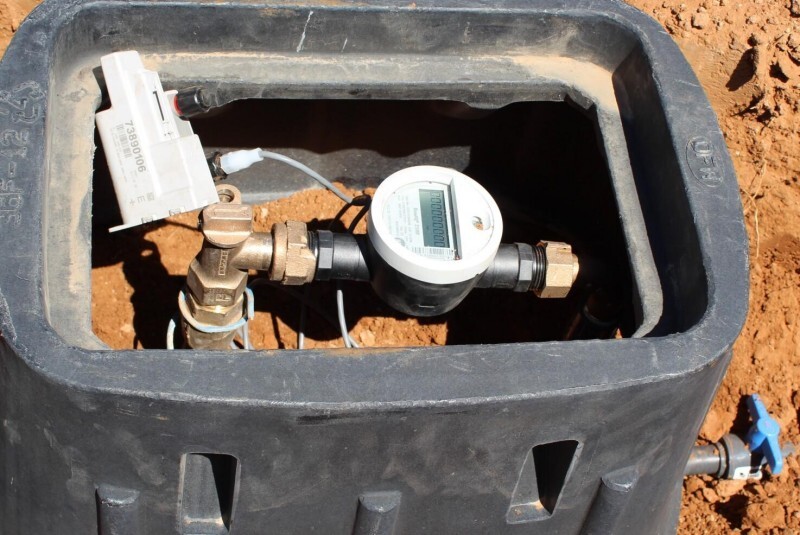 Caja subterránea para contador de agua