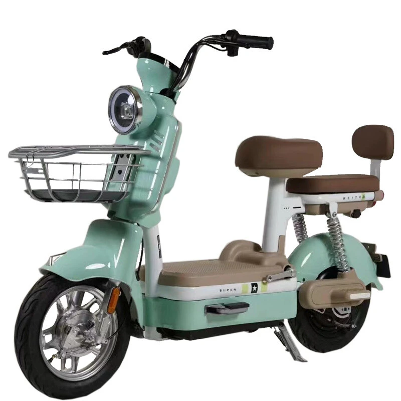 Newest Durable High-performance Electric Bike Multi-color Optional 350W LED Headlight Two-wheel Electric Bicycle