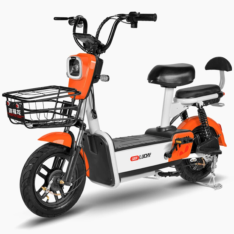 Newest Durable High-performance Electric Bike Multi-color Optional 350W LED Headlight Two-wheel Electric Bicycle